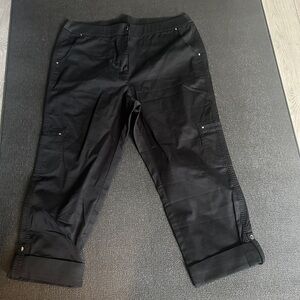 Chico's Black Cargo Pants size 2.5